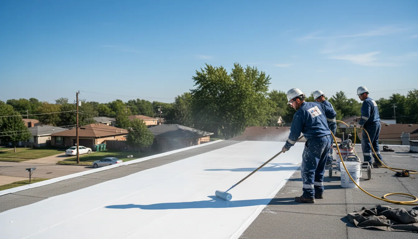 Commercial roof coating in North Oxford, MA near me